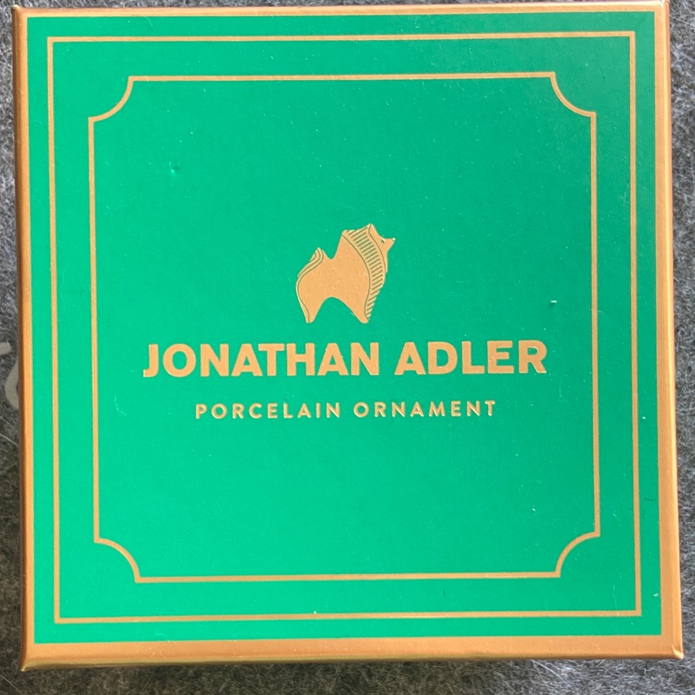Jonathan Adler Porcelain POMERANIAN Ornament